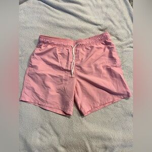 Goodfellow Men's 7” Swim Trunks Large NWOT Pink Water Repellent Mesh Liner